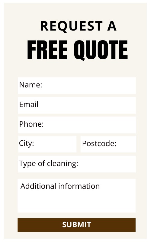 Request a free quote from crispin cleaners for your cleaning needs